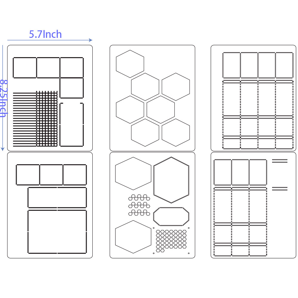 6Pack Reusable Plastic Weekly  - Notebook Dotted A5 recensione e prezzo