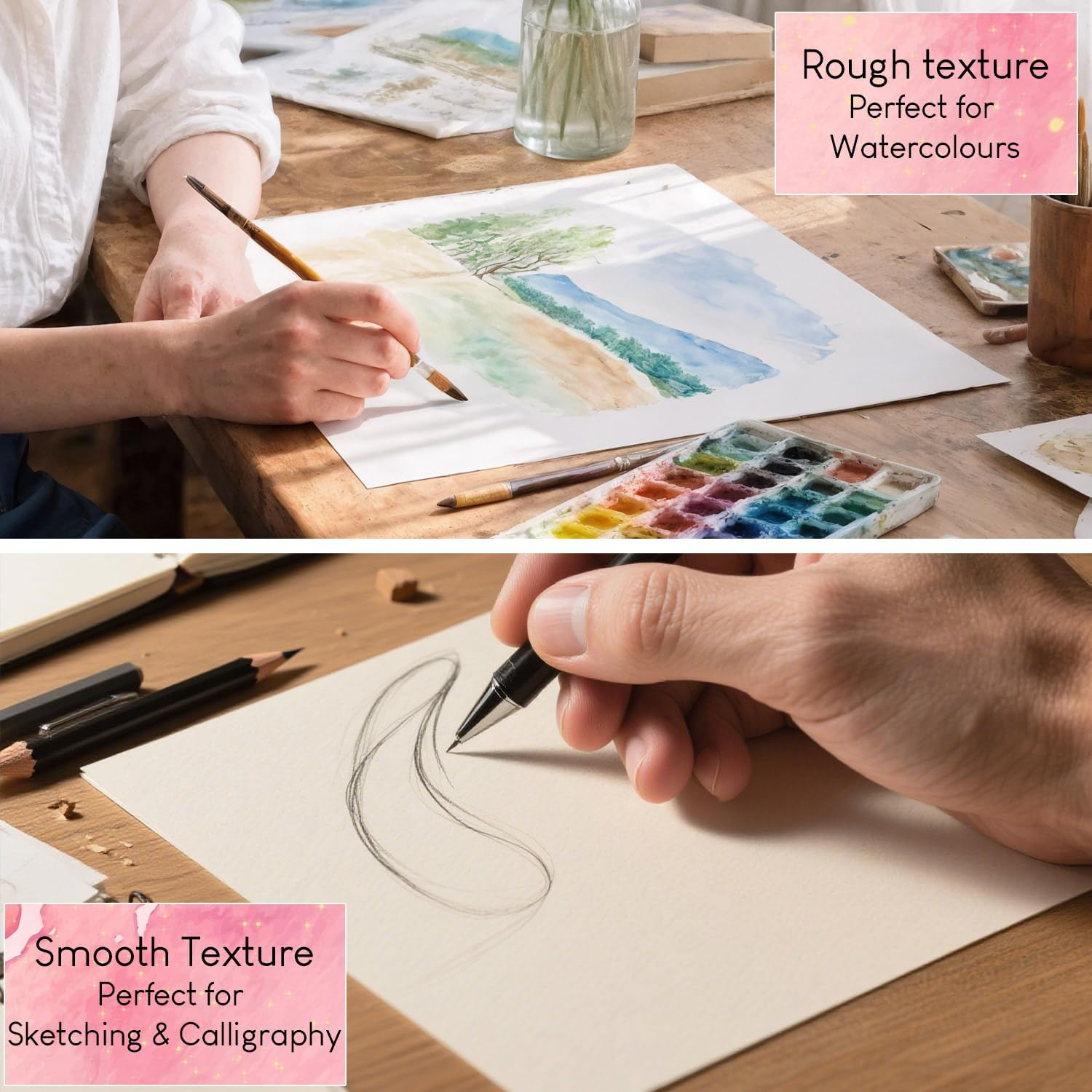 210x210mm Square Watercolor Pa - Art Sketchbook Ring recensione e prezzo