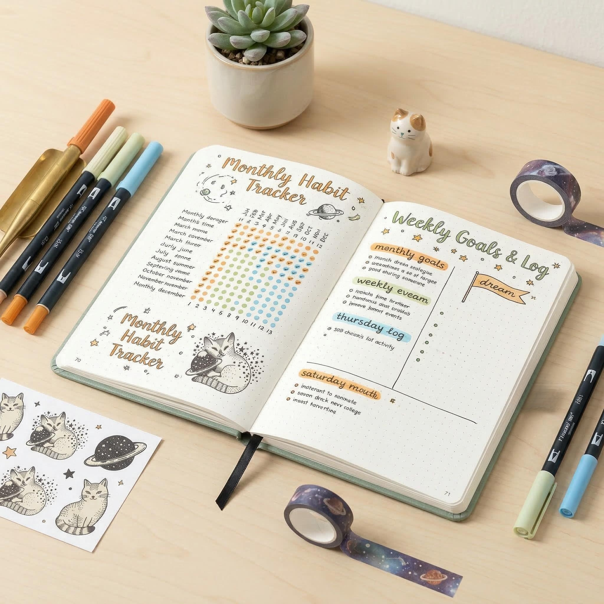 Cute Cat Planet A5 Dotted Note - Notebook Dotted A5 recensione e prezzo