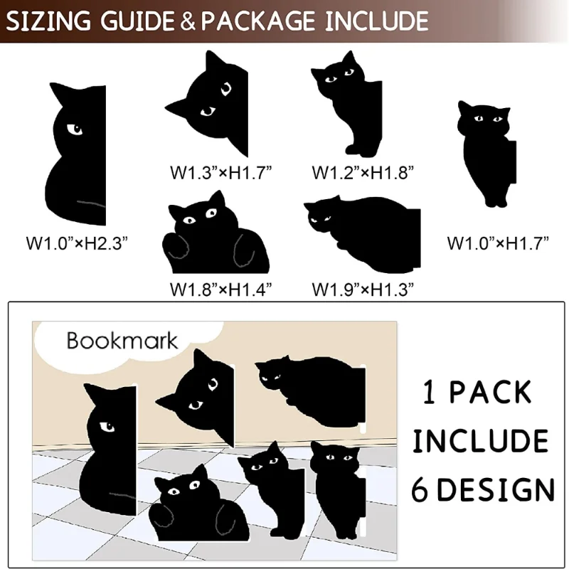 6 Pcs/set Cute Cat Magnet Book - Paperclip Magnetic Set recensione e prezzo