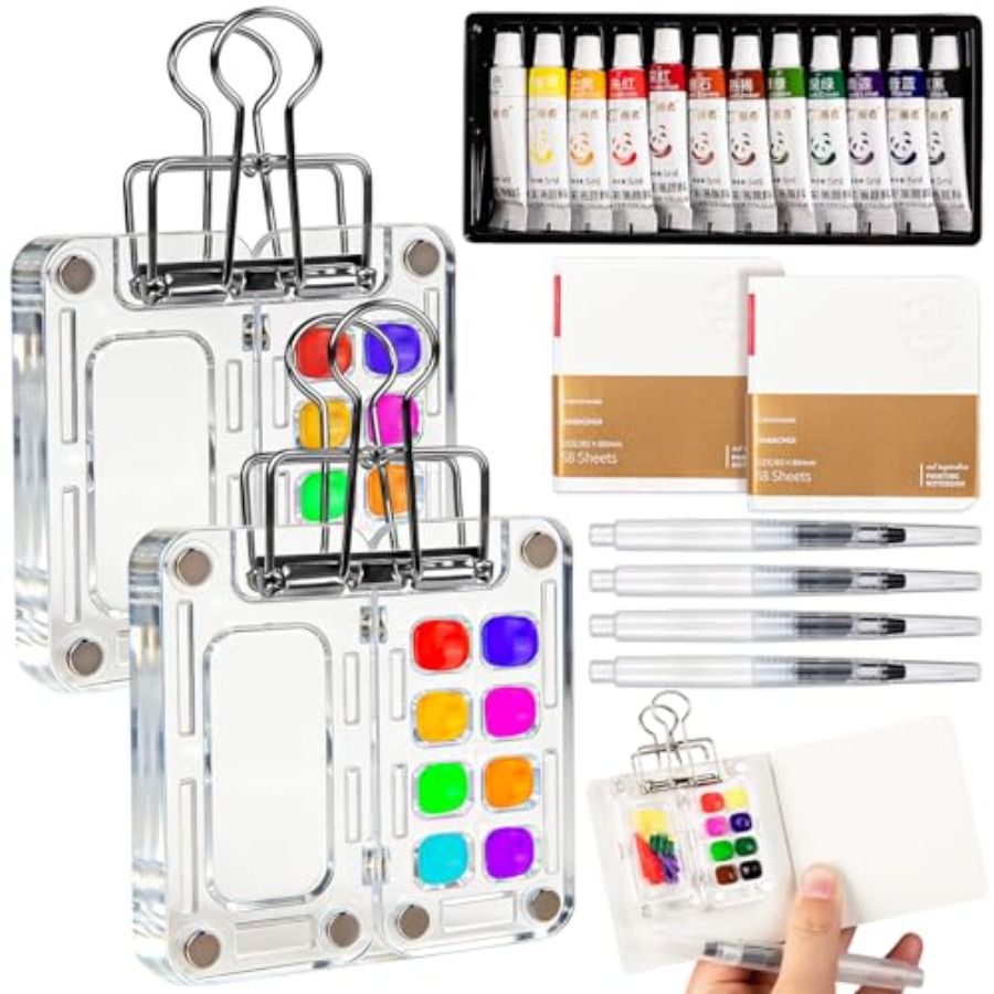 Mini Watercolor Paint Set Trav - Paperclip Magnetic Set recensione e prezzo