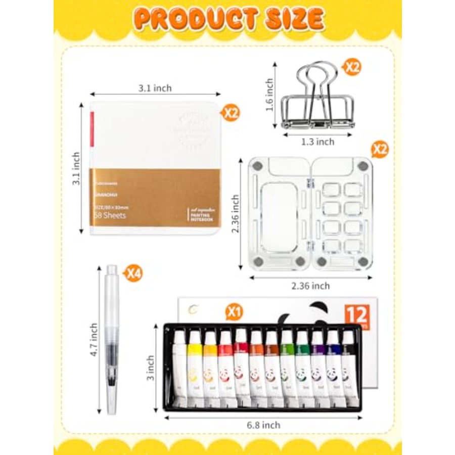 Mini Watercolor Paint Set Trav - Paperclip Magnetic Set recensione e prezzo