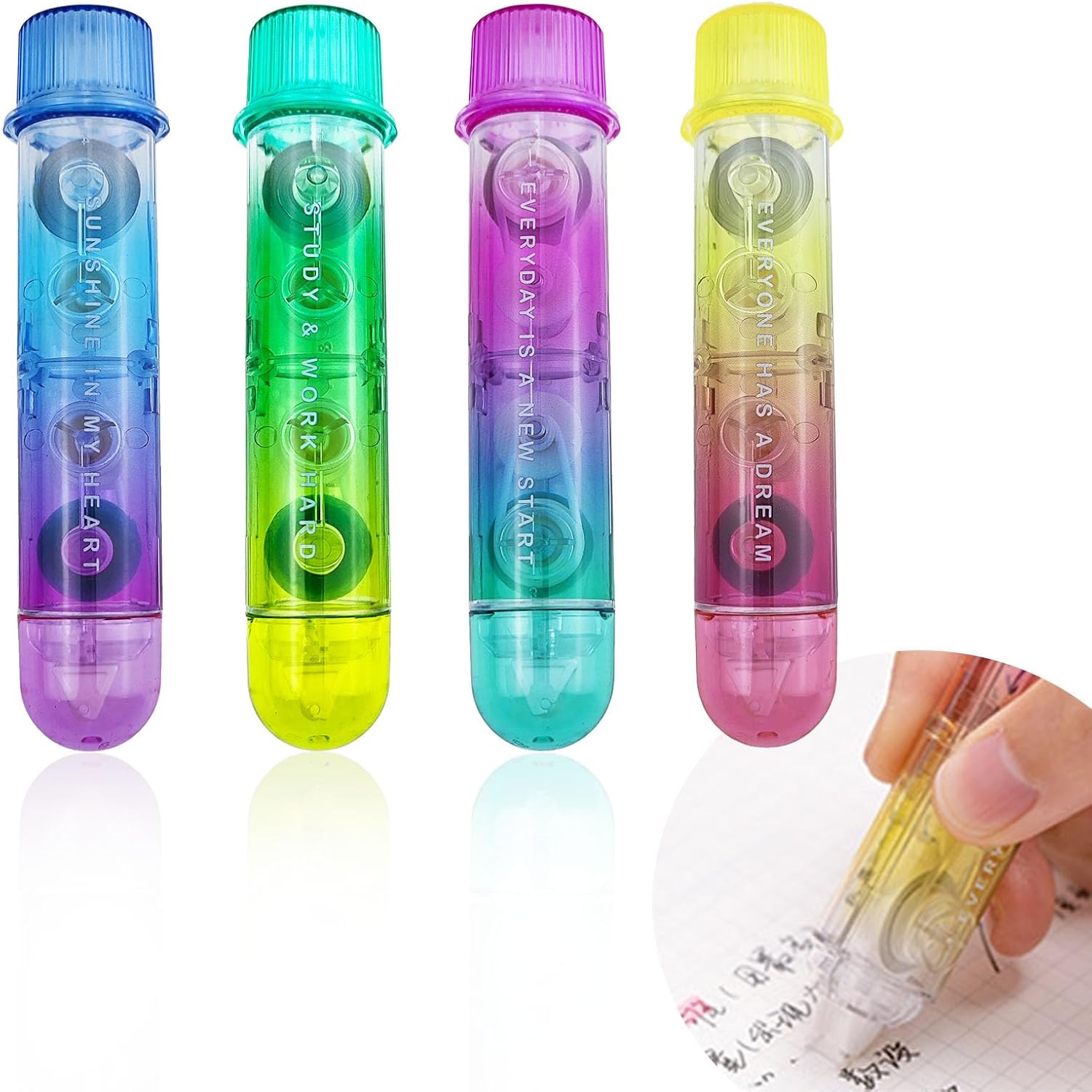 4 PACK 2 In1 White Out Correct - Correction Tape Roller recensione e prezzo