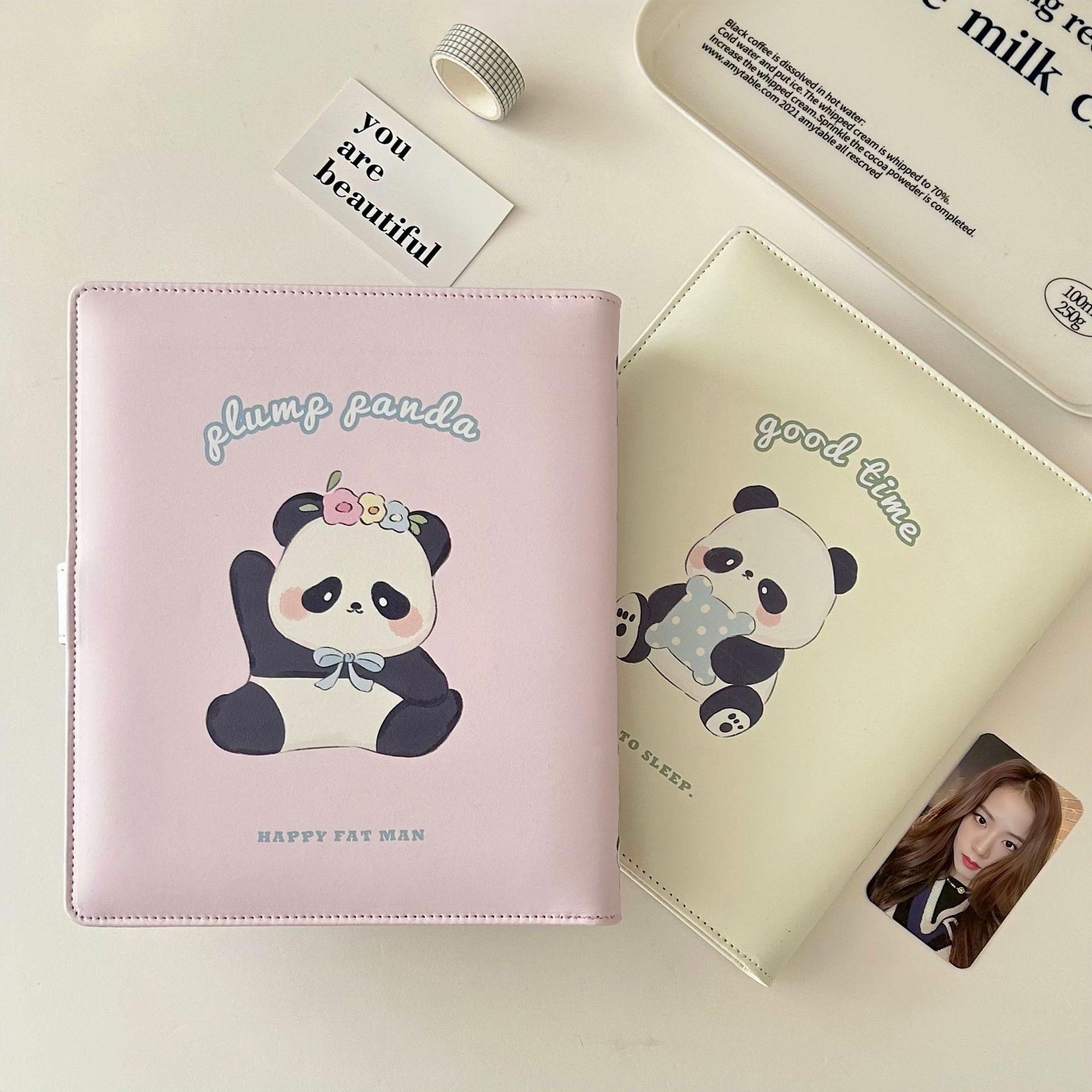 A5 Cute Bamboo Cover Pu Leathe - Notebook Dotted A5 recensione e prezzo