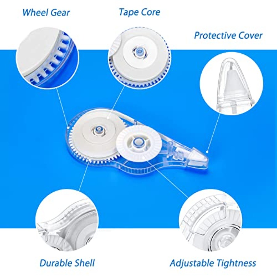 White Correction Tape 10 Pack, - Correction Tape Roller recensione e prezzo