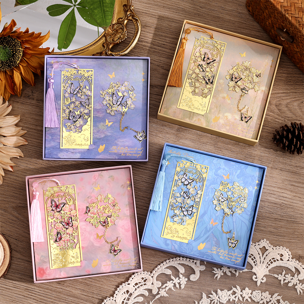2 Pcs Butterfly Bookmarks With - Stationery Supply recensione e prezzo