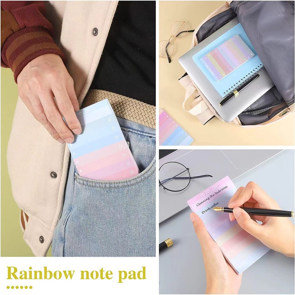 50 Pages Colorful Gradient Sti - Office Stationery Supply List recensione e prezzo