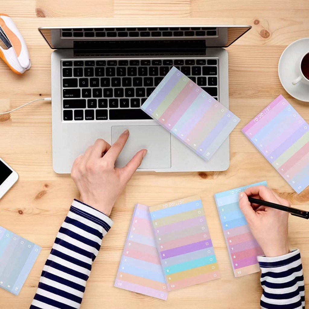 50 Pages Colorful Gradient Sti - Office Stationery Supply List recensione e prezzo