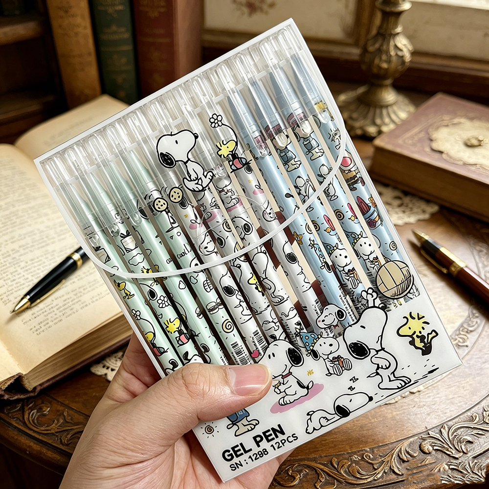 12pcs Snoopy Premium Erasable  - Stationery Supply recensione e prezzo