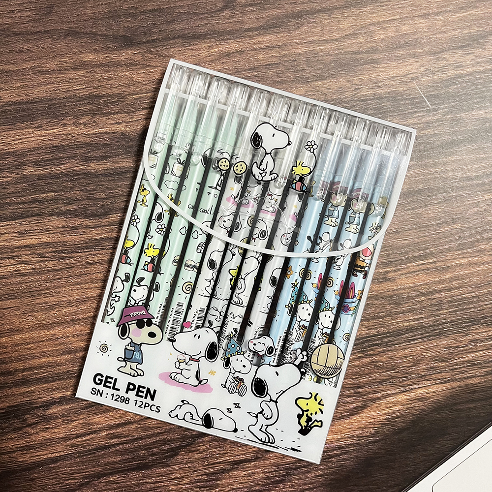 12pcs Snoopy Premium Erasable  - Stationery Supply recensione e prezzo