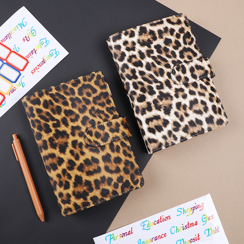 A6 Leopard Print Loose Leaf Co - Notebook Dotted A5 recensione e prezzo