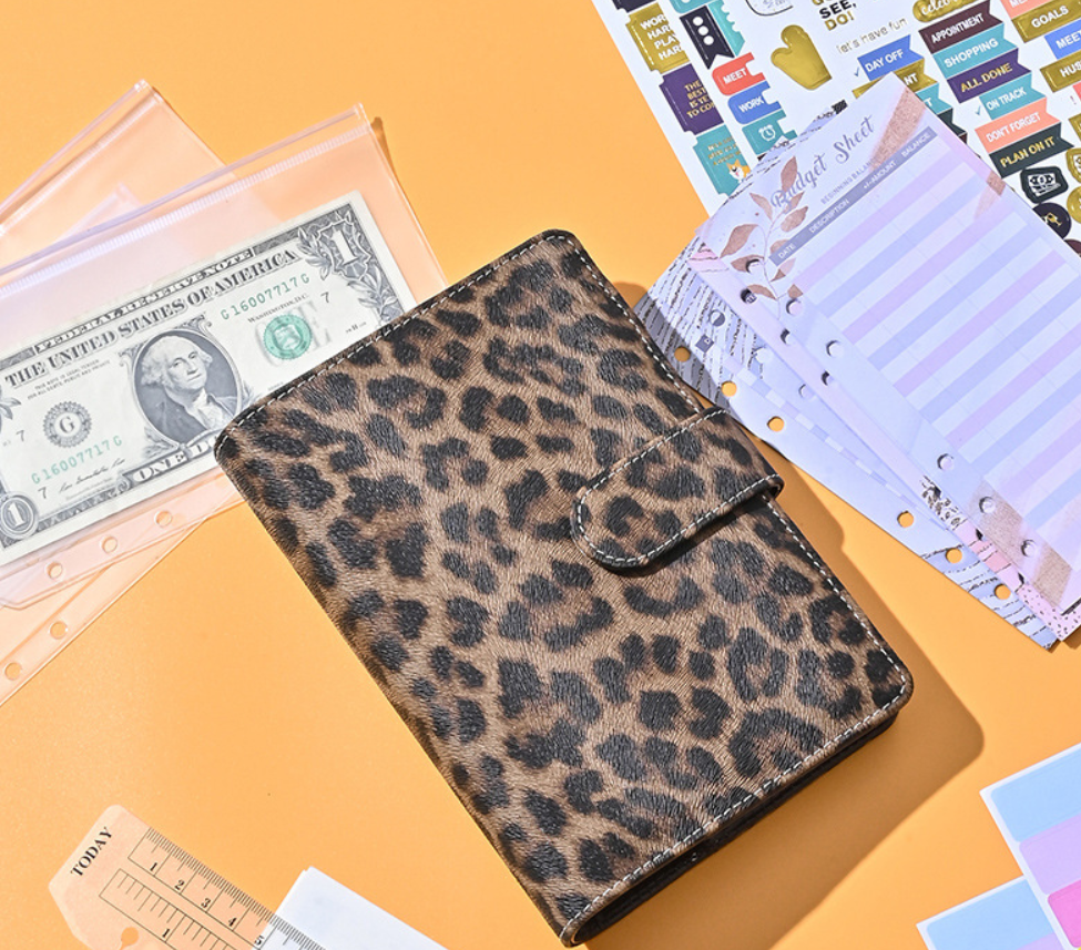 A6 Leopard Print Loose Leaf Co - Notebook Dotted A5 recensione e prezzo