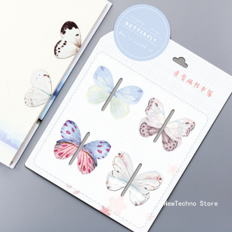 4pcs/Set Cartoon Butterfly Mag - Paperclip Magnetic Set recensione e prezzo